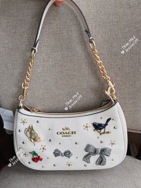 NWT！COACH Teri Shoulder Bag With Pins（CCE87）fast shipping